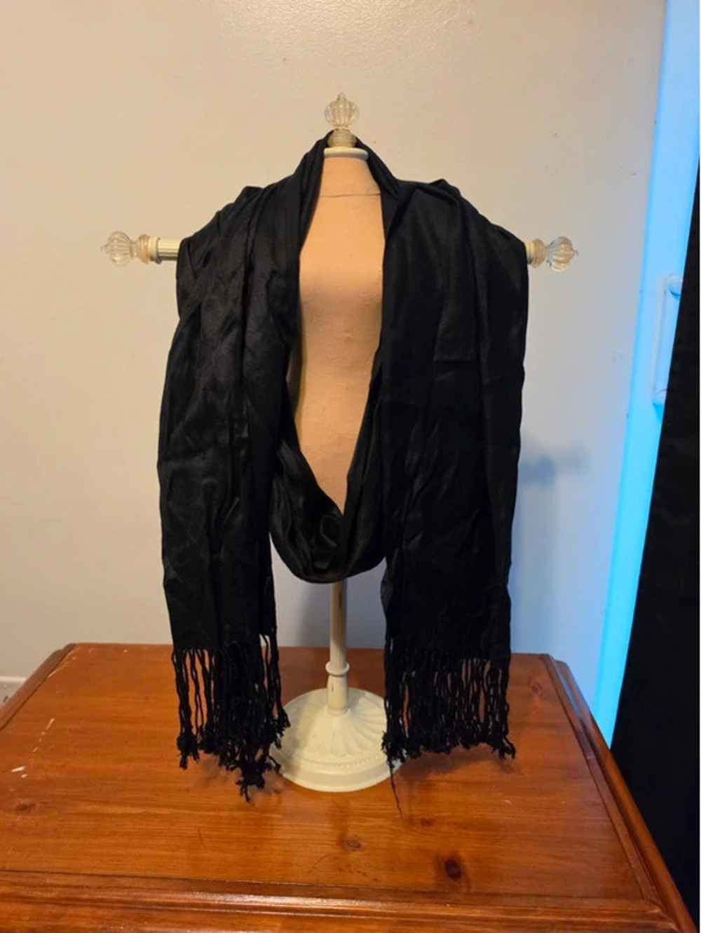 Solid Black Scarf